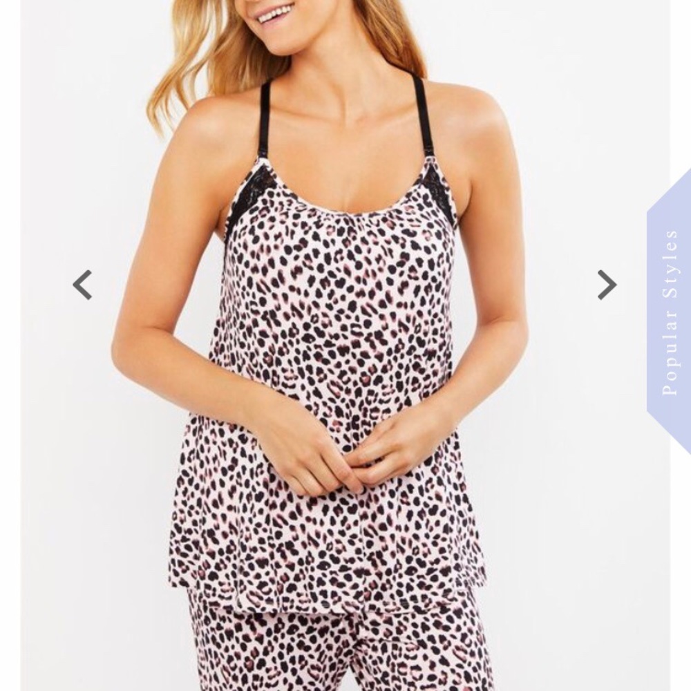 NWOT Jessica Simpson Nursing Maternity Pajama Set